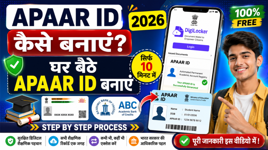 APAAR ID Kaise Banaye 2026: घर बैठे APAAR ID कैसे बनाएं?