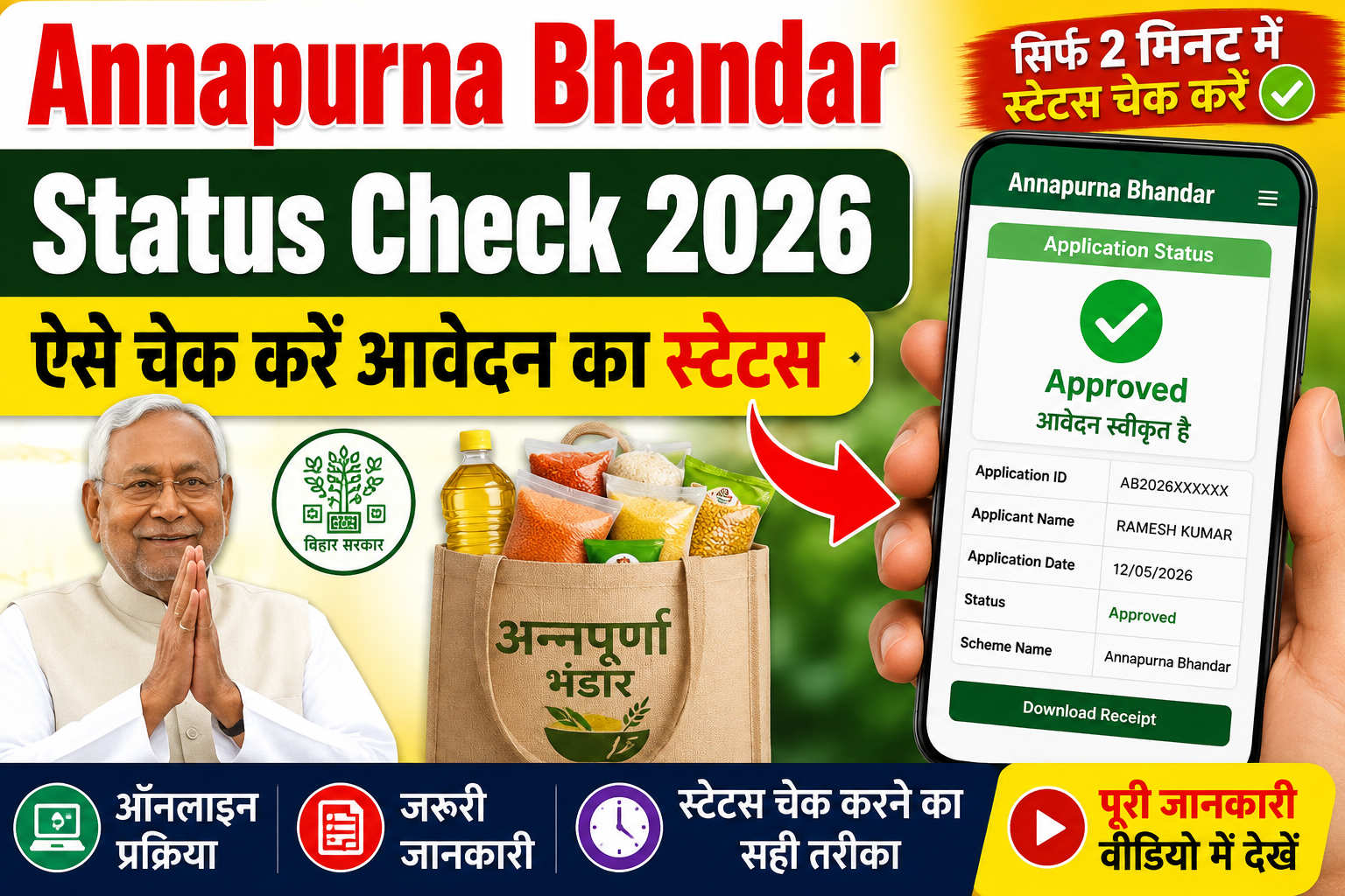 Annapurna Bhandar Status Check 2026